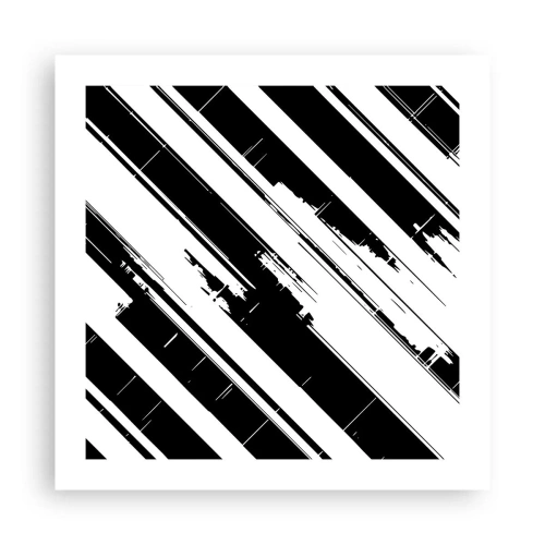 Poster - Een intense en dynamische compositie - 50x50 cm