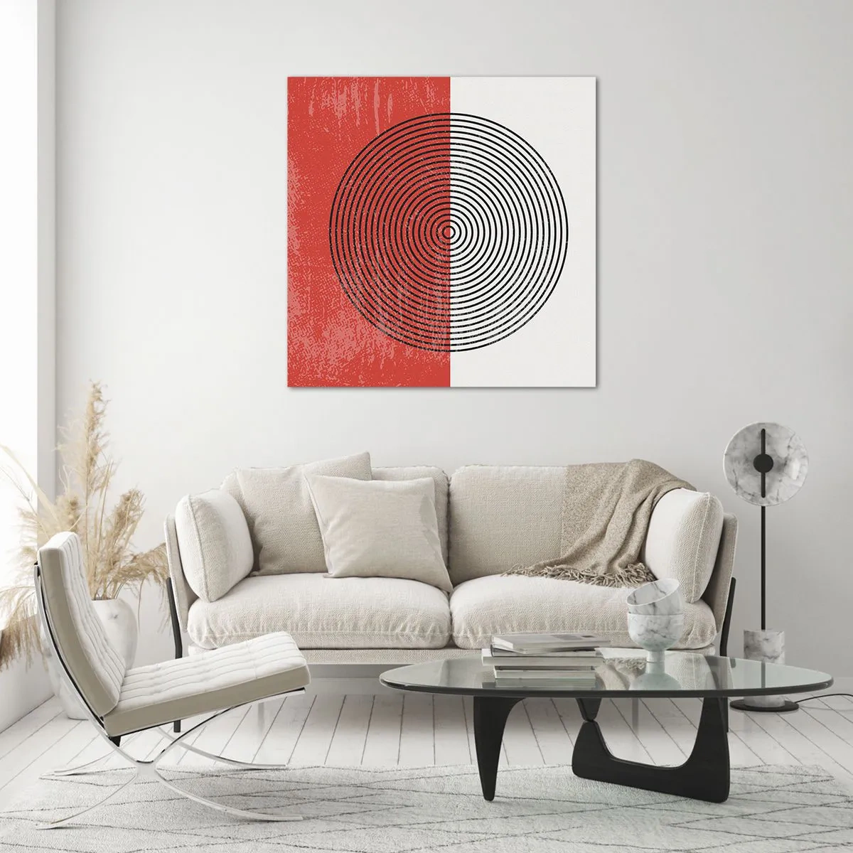 Schilderen op glas - Op de kop geslagen - 40x40 cm