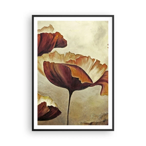Poster in een zwarte lijst - Golvend weiland - 70x100 cm