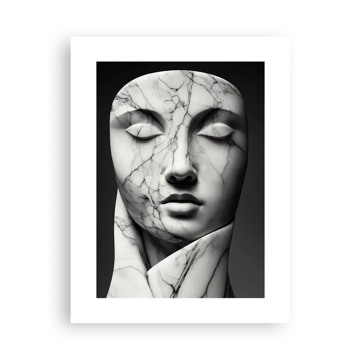 Poster - Marmeren vormen - 30x40 cm
