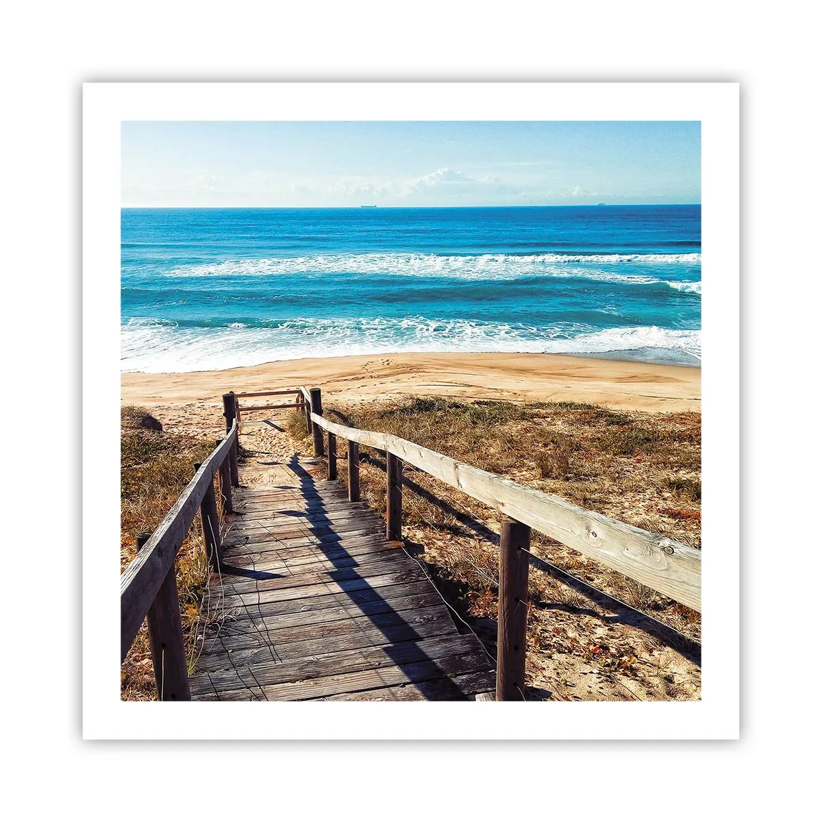 Poster - Loop maar! - 60x60 cm