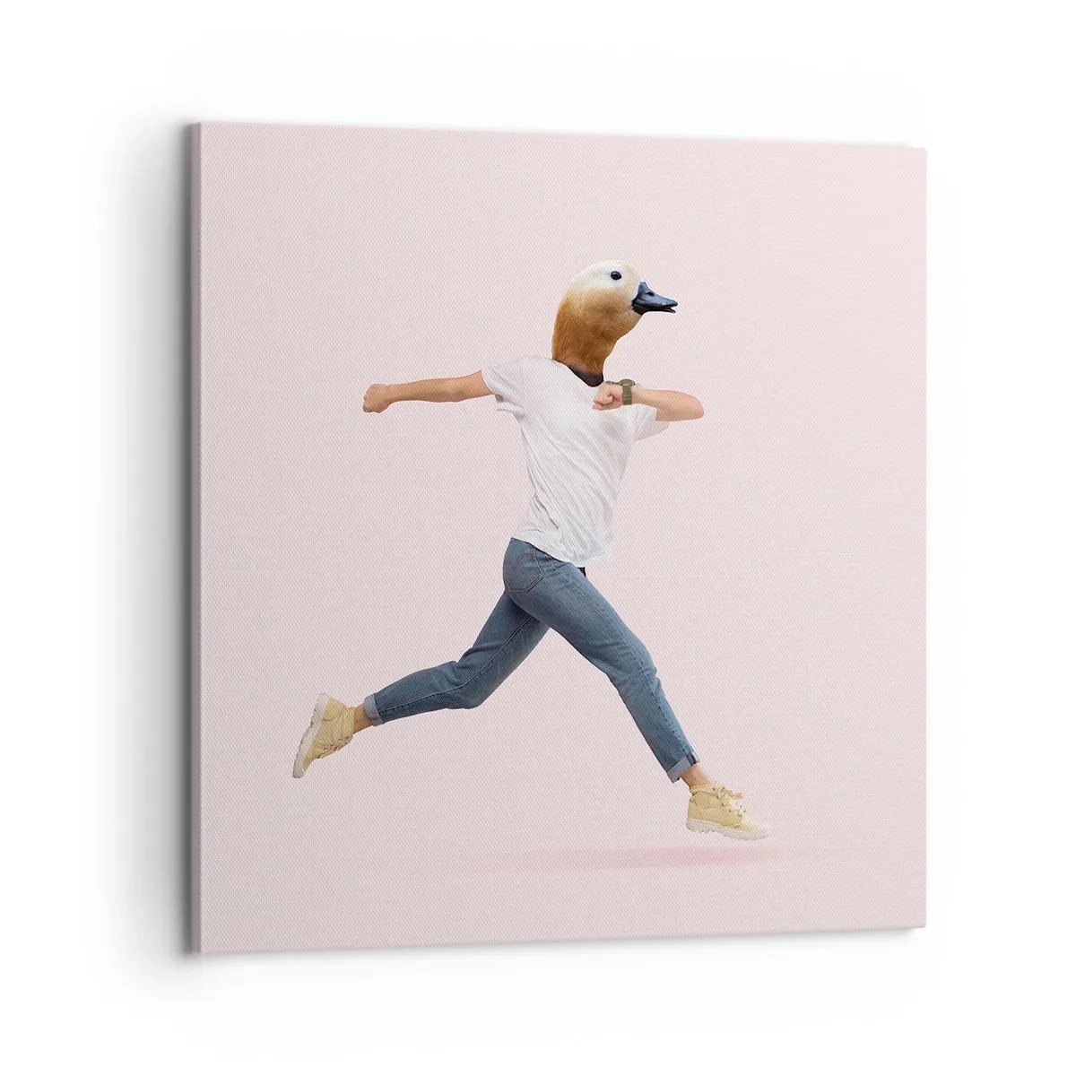 Schilderen op canvas - Een snufje absurditeit - 60x60 cm