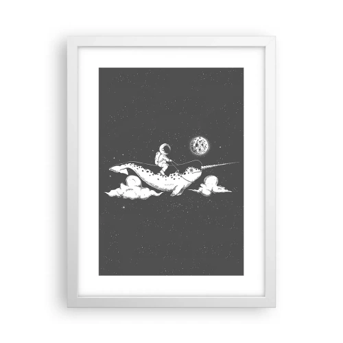 Poster in een witte lijst - Ruimte Ruiter - 30x40 cm