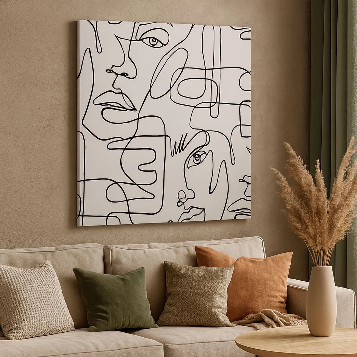 Schilderen op canvas - In verwarde emoties - 30x30 cm