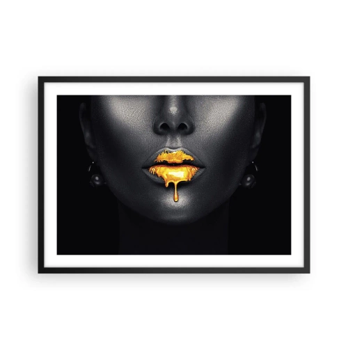 Poster in een zwarte lijst - Goldmouth - 70x50 cm
