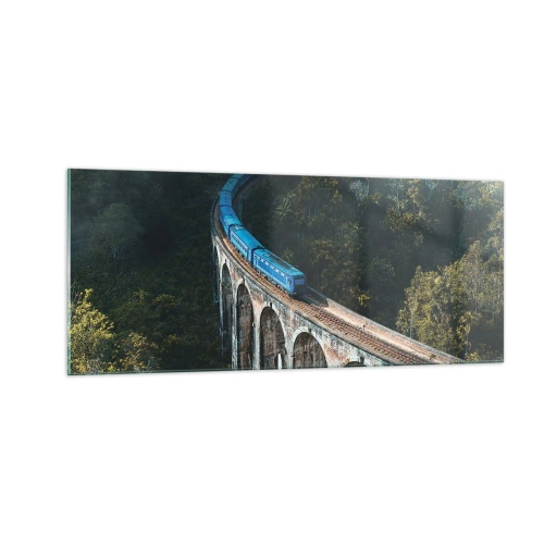 Schilderen op glas - Neiging tot natuur - 100x40 cm