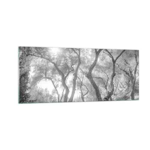 Schilderen op glas - In de olijfboomgaard - 100x40 cm