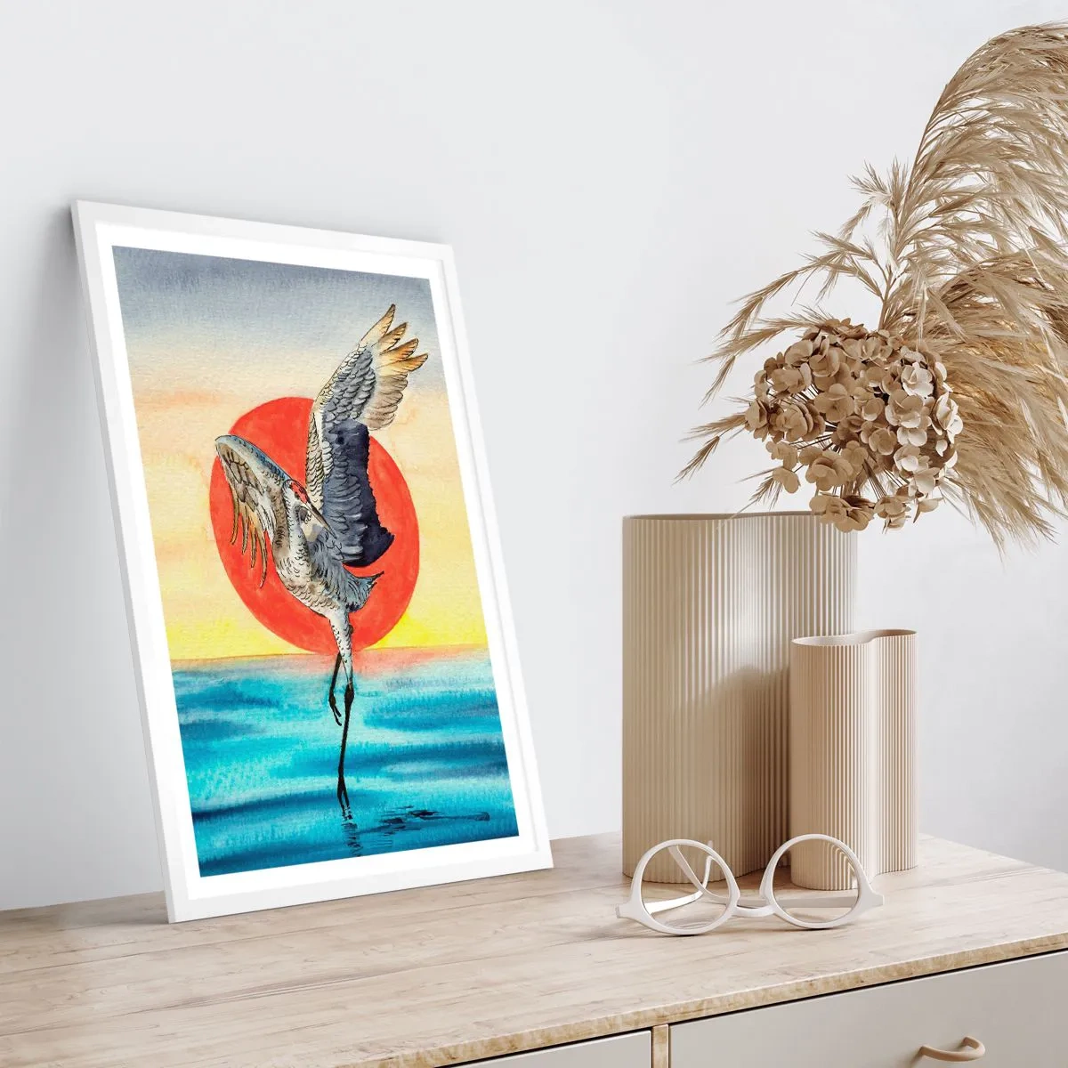 Poster in een witte lijst - Het is tijd om terug te gaan - 70x100 cm