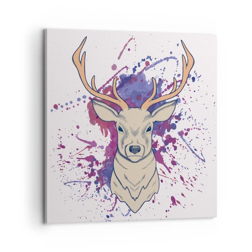 Schilderen op canvas - Moed en balans - 60x60 cm