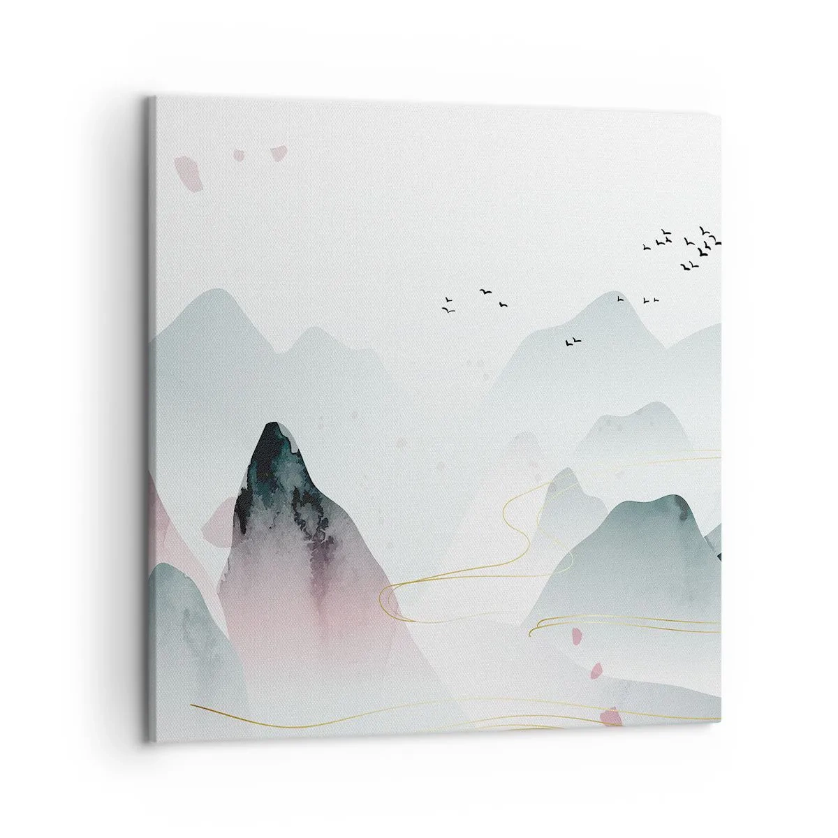 Schilderen op canvas - Over de toppen - 50x50 cm