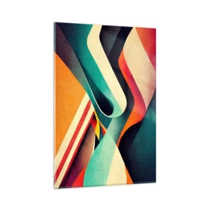 Schilderen op glas - Intensieve compositie - 80x120 cm