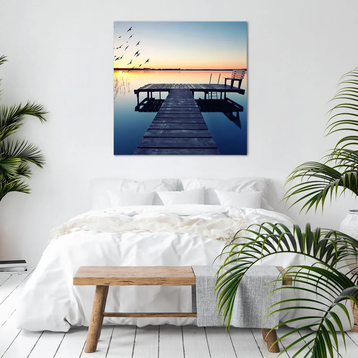 Schilderen op canvas - Dat was een goede dag - 70x70 cm
