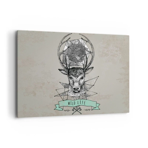 Schilderen op canvas - Sint Hubertus visie - 120x80 cm