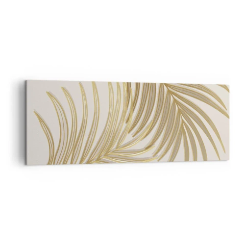 Schilderen op canvas - Gouden Palm! - 140x50 cm