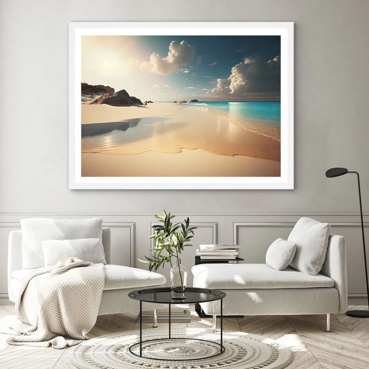 Poster in een witte lijst - Een droomdag - 70x50 cm