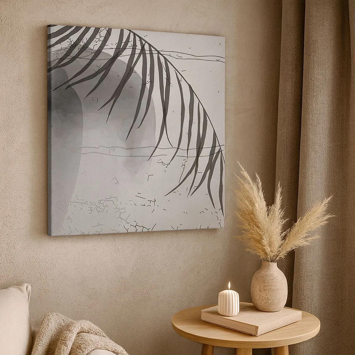 Schilderen op canvas - Het subtiele exotisme van de natuur - 30x30 cm