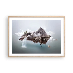 Een poster in een licht eiken lijst - Gezien met het oog van een surrealist - 70x50 cm