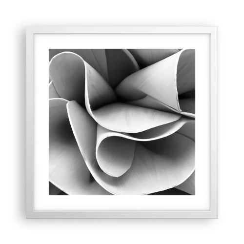Poster in een witte lijst - Het gebeurt in de ruimte - 40x40 cm