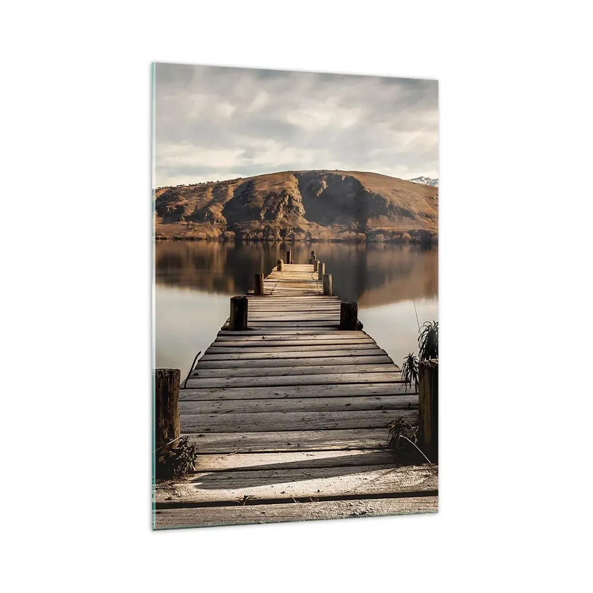 Schilderen op glas - Landschap in stilte - 70x100 cm