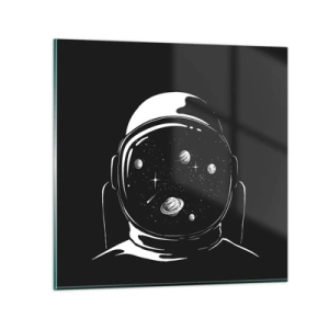 Schilderen op glas - Mooi uitzicht - 60x60 cm