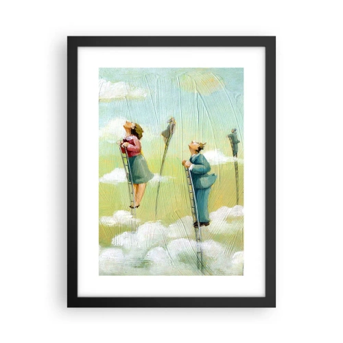 Poster in een zwarte lijst - Achter je droom - 30x40 cm