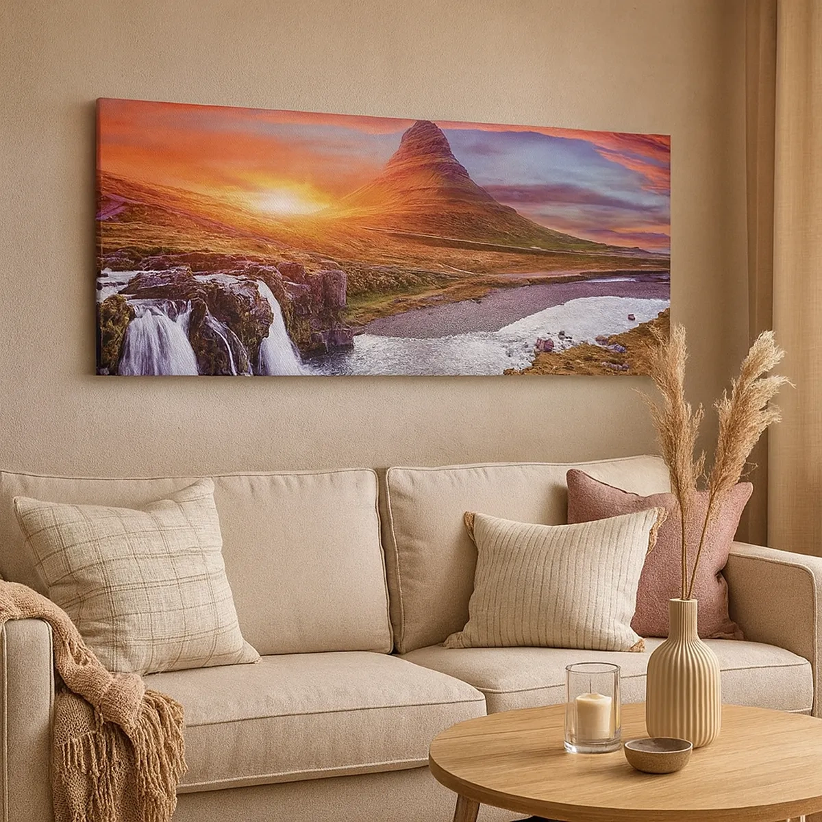 Schilderen op canvas - Een zicht op Midden-aarde - 30x30 cm