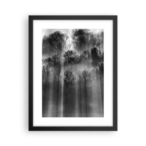 Poster in een zwarte lijst - In stromen van licht - 30x40 cm