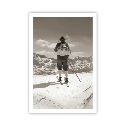 Poster - En de bergen blijven onveranderd - 61x91 cm