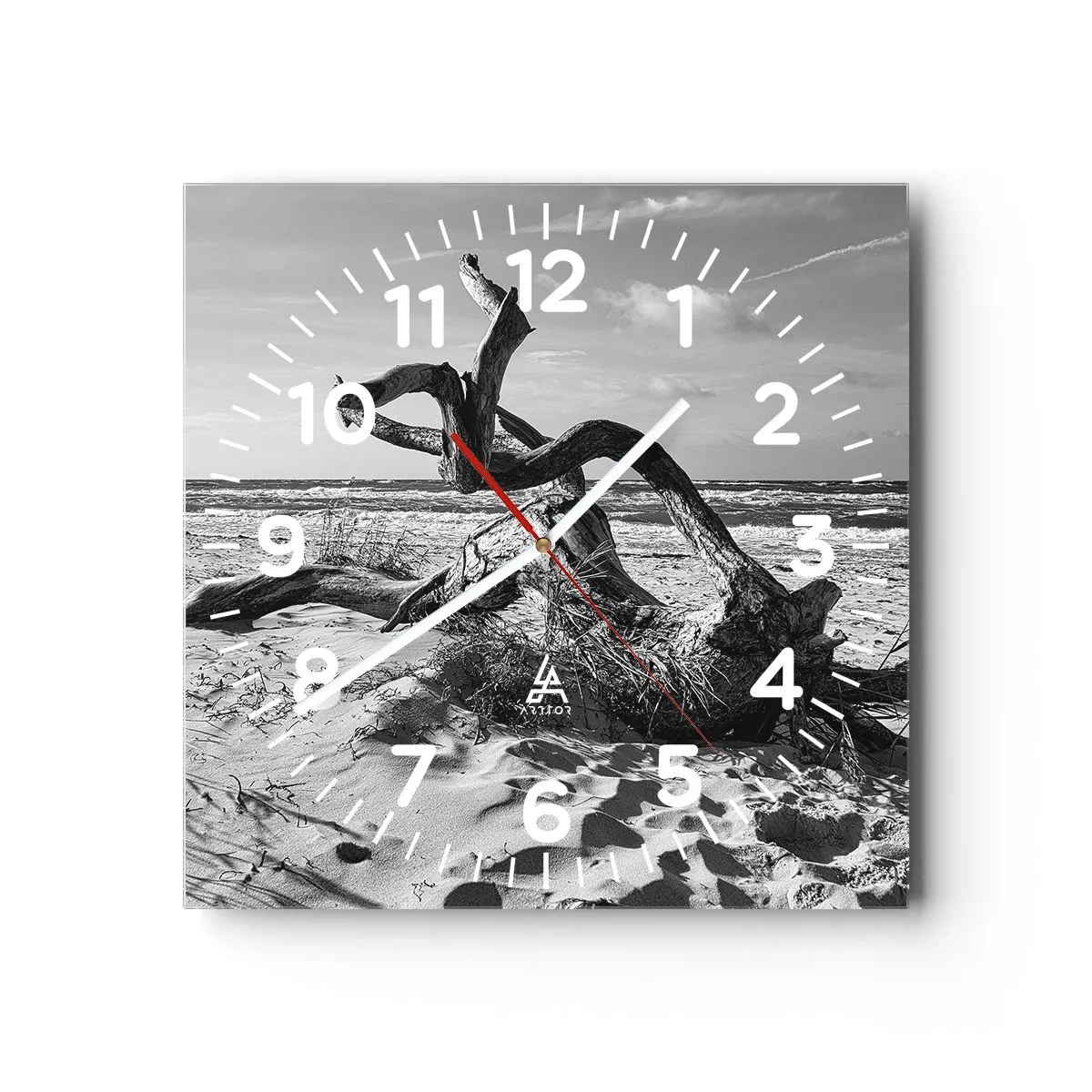 Wandklok - Klok - Zee sculptuur - 40x40 cm