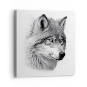 Schilderen op canvas - Alfa – zonder twijfel - 30x30 cm