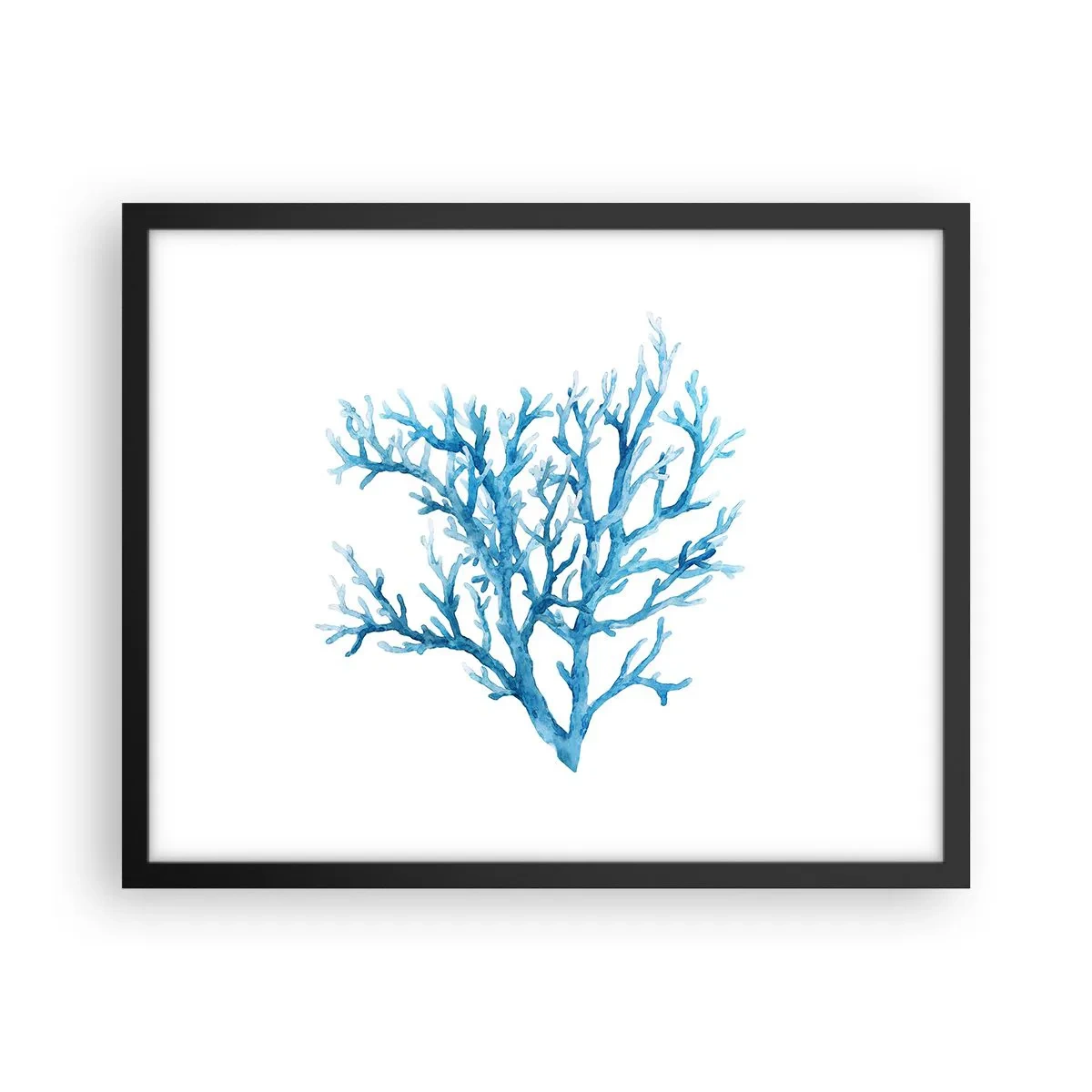 Poster in een zwarte lijst - Nautische filigraan - 50x40 cm