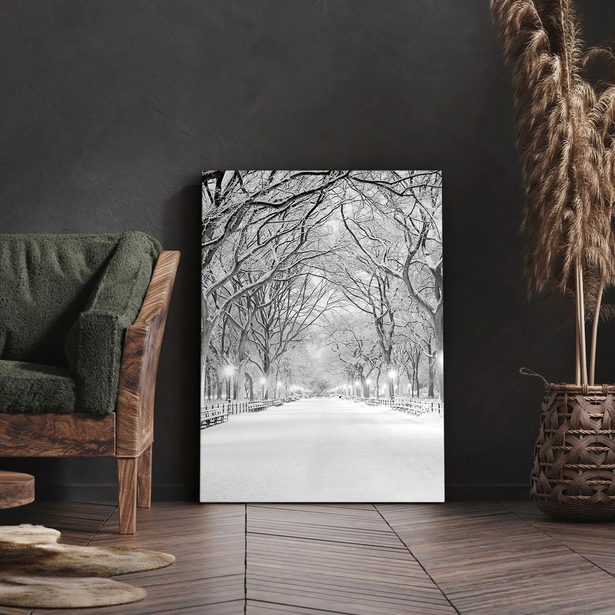 Schilderen op canvas - Vier seizoenen - winter - 50x70 cm