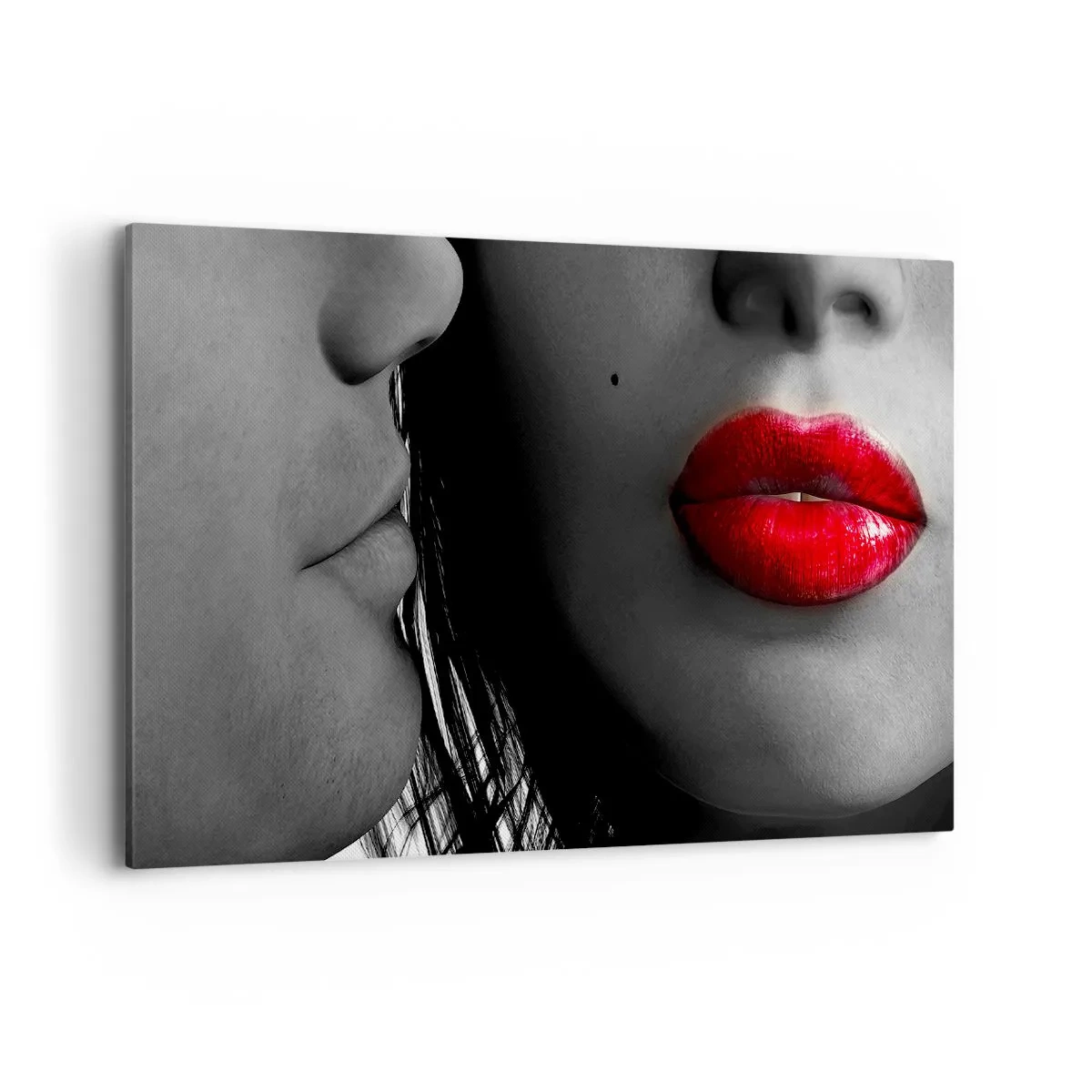 Schilderen op canvas - Oog in oog - 120x80 cm