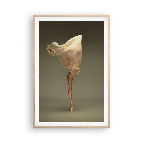 Een poster in een licht eiken lijst - Het zal snel omhoog vliegen - 61x91 cm