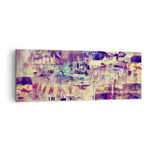 Schilderen op canvas - En dat is alles wat er zal blijven - 140x50 cm