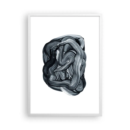 Poster in een witte lijst - Het is niet zo eenvoudig - 50x70 cm