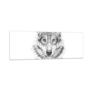 Schilderen op glas - Een geboren leider - 90x30 cm