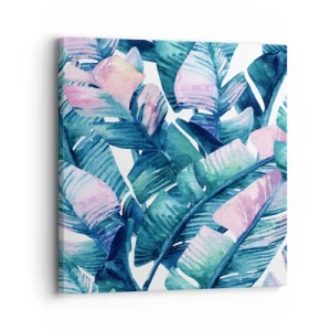 Schilderen op canvas - In een bananenboomgaard - 30x30 cm