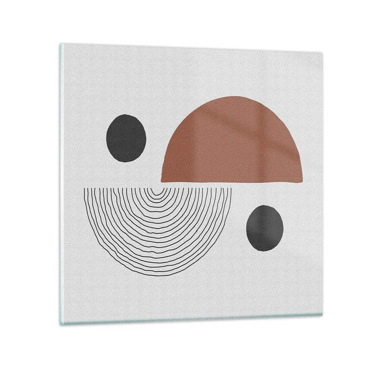 Schilderen op glas - Perfectie van het wiel - 70x70 cm