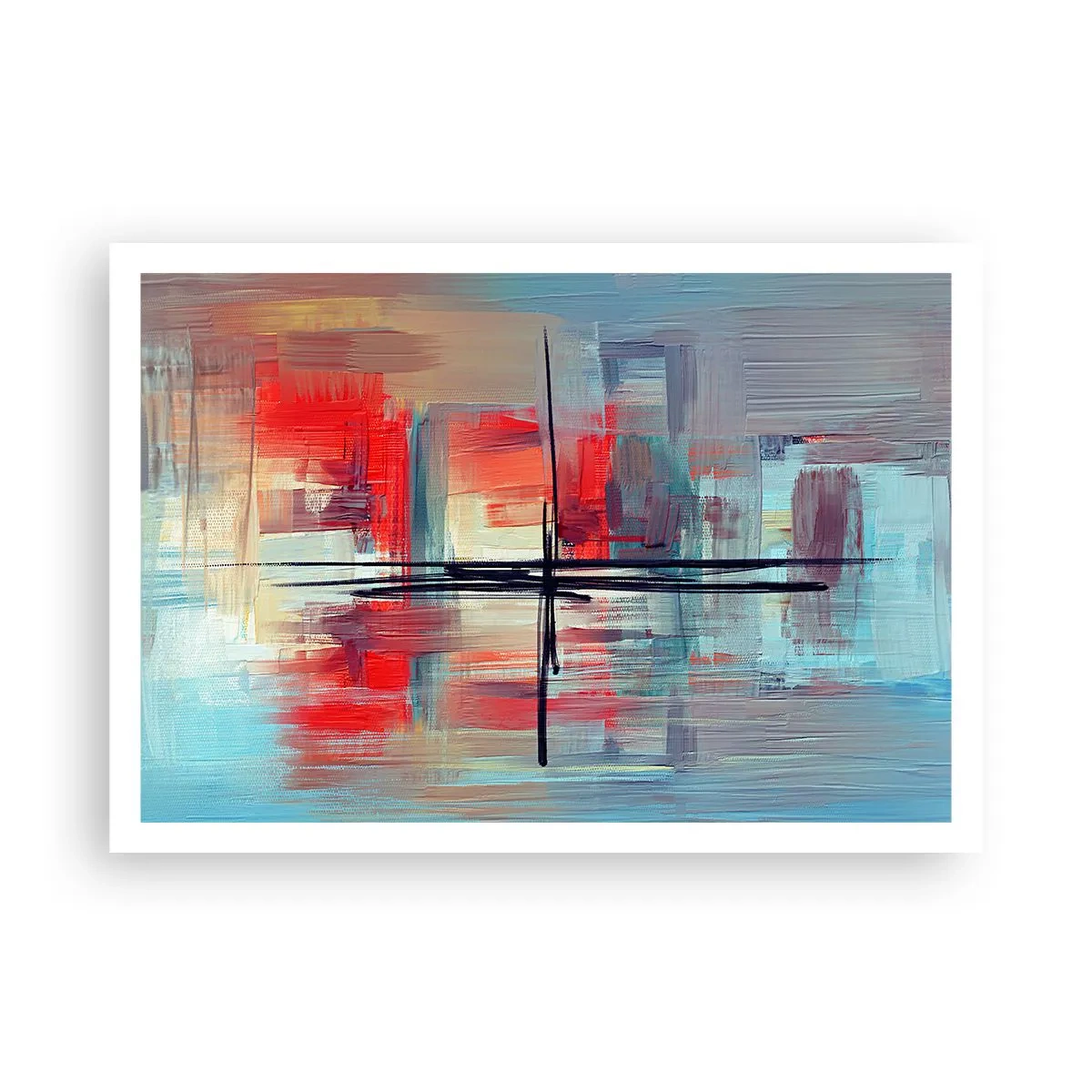 Poster - Een landschap in een onbekende dimensie - 100x70 cm