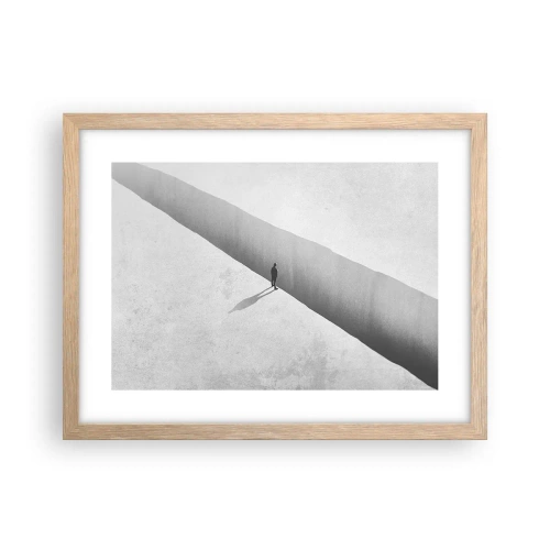 Een poster in een licht eiken lijst - Een duidelijk doel - 40x30 cm