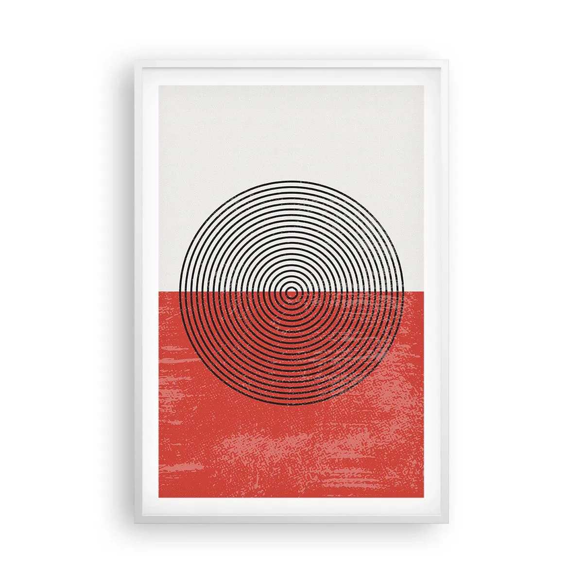 Poster in een witte lijst - Op de kop geslagen - 61x91 cm