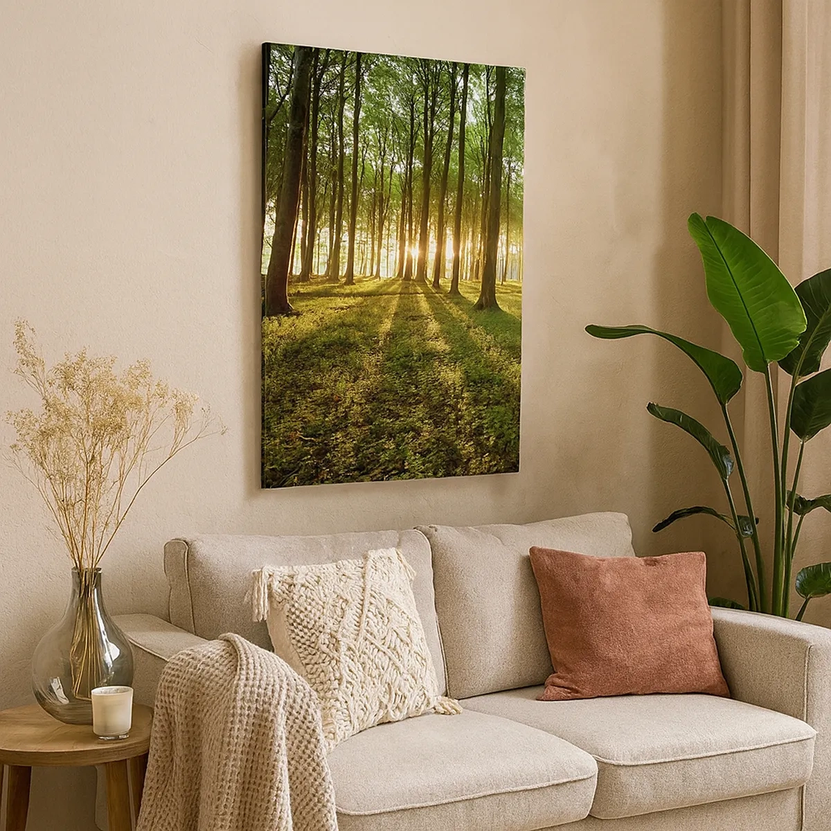 Schilderen op canvas - Foto van de hele lente - 50x70 cm