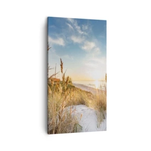 Schilderen op canvas - Noord strand - 45x80 cm