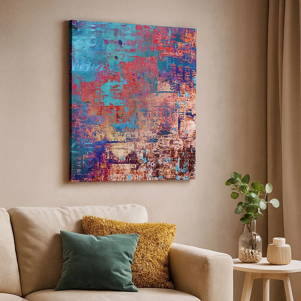 Schilderen op canvas - Geheugen en vergetelheid - 30x30 cm