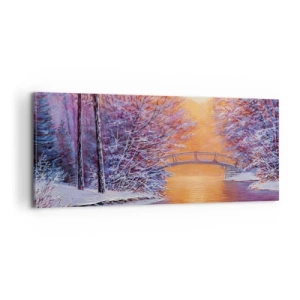 Schilderen op canvas - Laten we elkaar hier ontmoeten - 100x40 cm