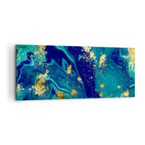 Schilderen op canvas - De bloemblaadjes van de zon - 100x40 cm