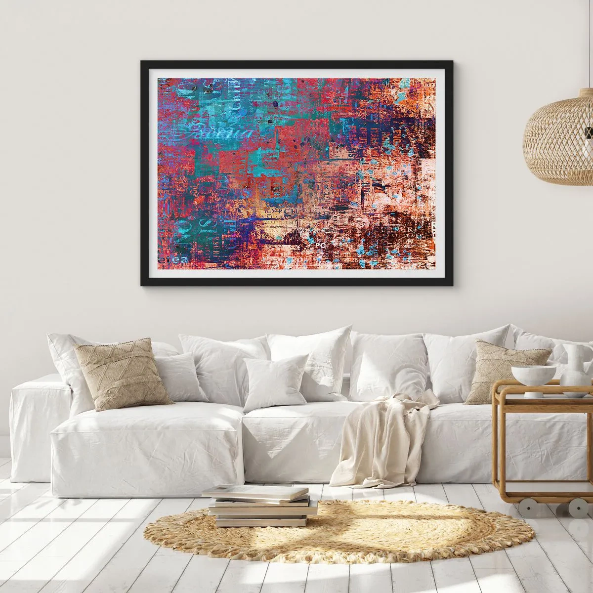 Poster in een zwarte lijst - Geheugen en vergetelheid - 40x30 cm