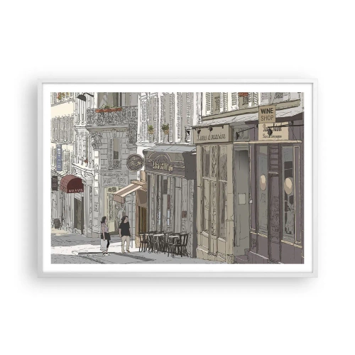 Poster in een witte lijst - Stadsvreugde - 100x70 cm
