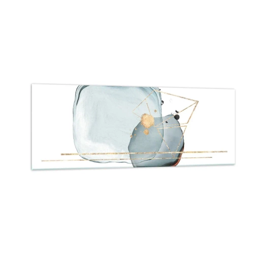 Schilderen op glas - Een studie van druppels - 140x50 cm